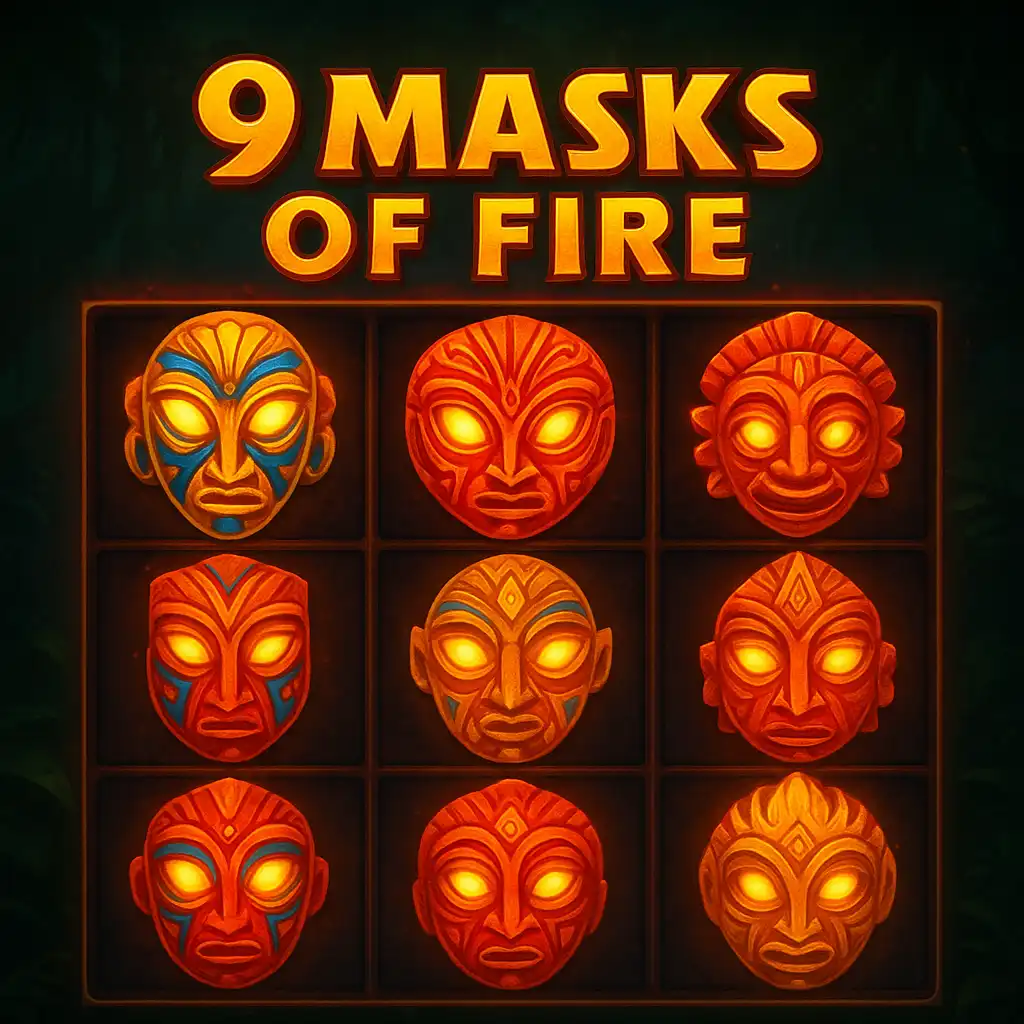 9 Masks Of Fire slot game screenshot
